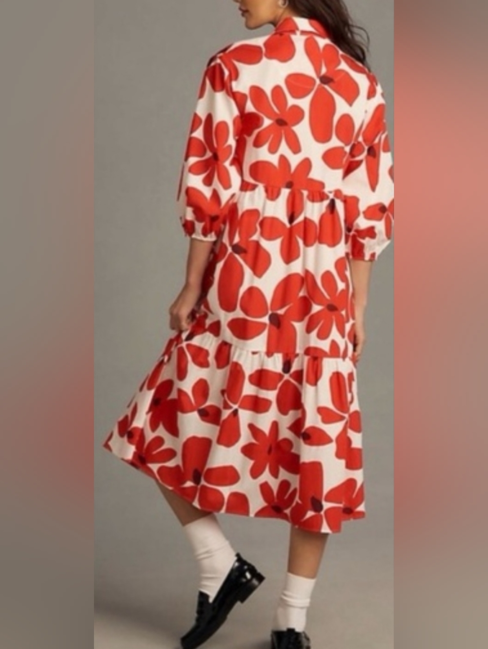 Anthropologie Maeve The Bettina Midi Cotton Dress - Picture 3 of 6